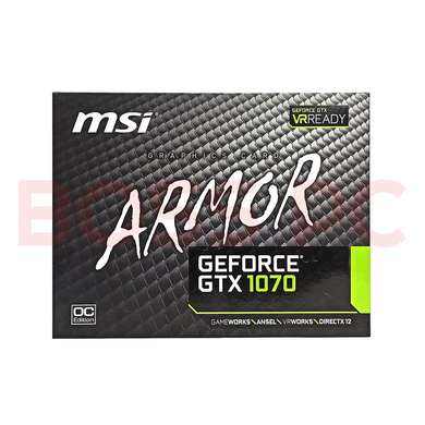 MSI GeForce GTX 1070 ARMOR 8GB