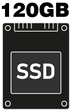 SSD об'ємом 120GB